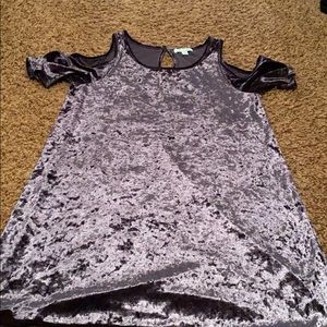 She and sky cold shoulder dress